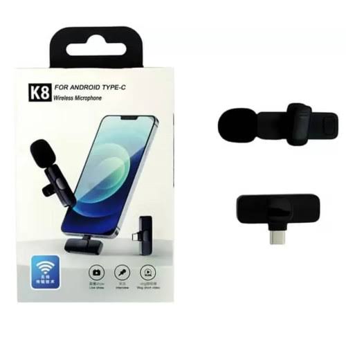 K8 Wireless Type-C Microphone – Plug & Play Mic for Vlogging & Live Streamin